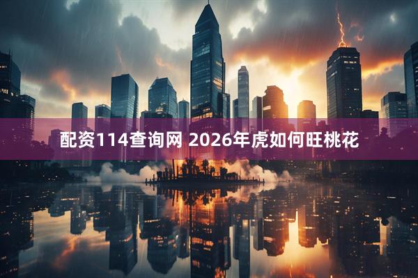 配资114查询网 2026年虎如何旺桃花